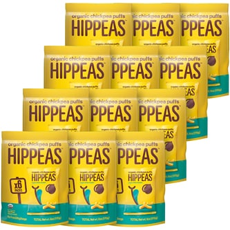 Hippeas Organic Chickpea Puffs, Vegan White Cheddar Packs